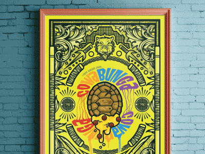 I've Always Liked... Cowabunga 80s illustration illustrator master splinter ninja turtles popart tmnt vector