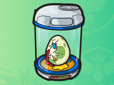 Egg Incubator - RYB egg illustration illustrator nintendo pokemon go popculture vector
