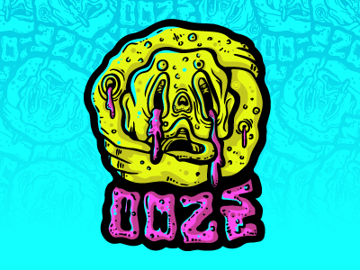 Ooze It fanart handlttering illustration illustrator neon ooze it type typography vector