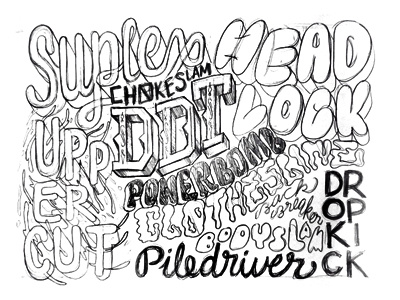 Power Moves handlettering illustration illustrator pencil sans serif script serif sketch typography wip