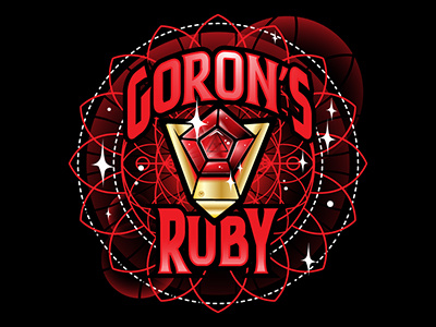 Goron's Ruby goron gradient illustration illustrator legend of zelda loz nintendo ruby sacred geometry stony vector