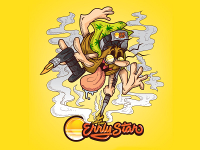 Captain Dabman – Dab Mat california dabs marijuana errlystar illustration illustrator prop 215 prop 420 vector