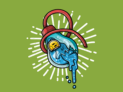 Florida Blues florida illustration illustrator irma lightbulb sticker vector water