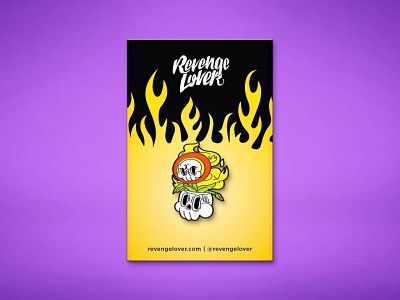 Fireflower – Pin Mockup enamel gamer illustration illustrator kickstarter mockup pin vector