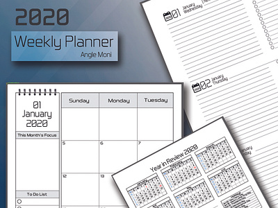 Weekly Planner 2020 amazon fba amazon kdp book cover ebook cover kdp books kdp publisher monthly planner notebooks journal paperback planner 2020 weekly planner