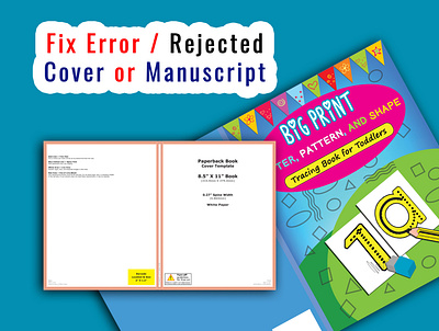 Fix Error Cover or Manuscript amazon kindle book cover book cover design book covers ebook cover fix error cover fix error manuscript kdp cover kindle cover