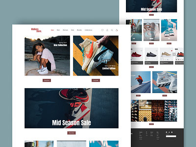 Sneakers Store. design shop sneakers store ui ux web webdesign