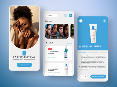 Derma cosmetics. android application design branding cosmetics design flat ios mobile mobile app mobile design skin care ui ux