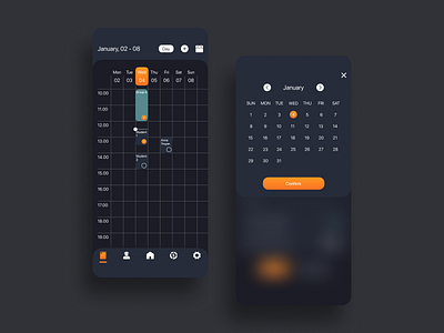 Organised app dark mode. by Vadim Donets on Dribbble