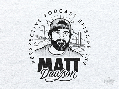 Matt Dawson of Crop Conference Portrait Illustration Podcast Art