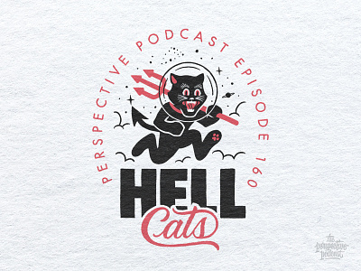 Hellcats Mascot Portrait Illustration Podcast Art art design drawing hand lettering handdrawn illustration lettering podcast procreate typography