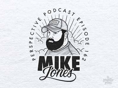 Mike Jones of Creative South Portrait Illustration Podcast Art