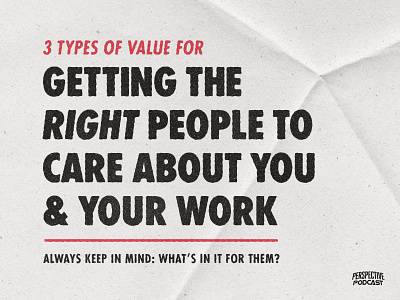 How to Get People to Care About You & Your Work branding branding design custom type podcast podcast art podcast logo podcasting quote design type art type design type designer typedesign typography