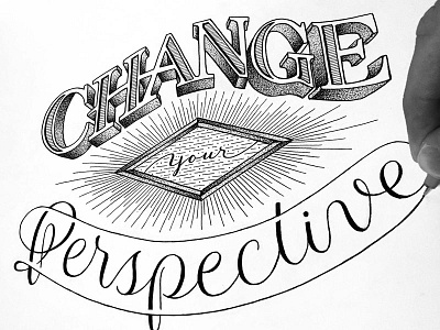 Change Your Perspective blog handdrawn handlettering illustrative lettering lettering
