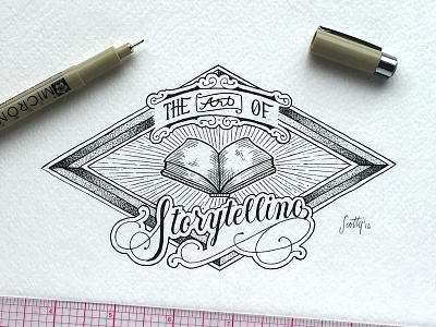 The Art of Storytelling blog handdrawn handlettering illustrative lettering lettering