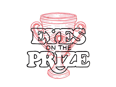 Eyes on the Prize drawing hand lettering illustration lettering