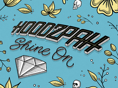 Hoodzpah Podcast Episode Artwork branding design hand lettering lettering podcast procreate sketch