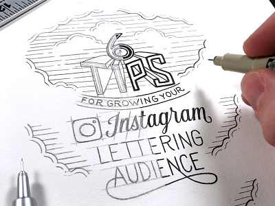6 Tips for Growing Your Instagram Lettering Audience art drawing hand lettering illustration lettering podcast