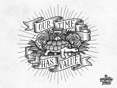Our Time Has Value art design hand lettering illustration lettering podcast procreate