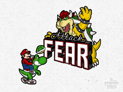 Attack Fear: Mario Kicking Bowser's Ass