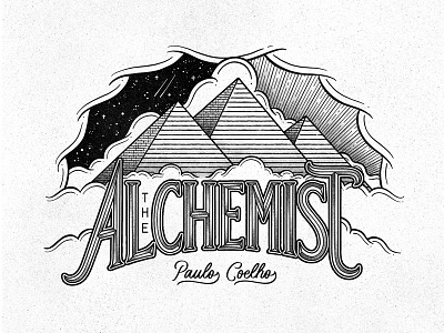 The Alchemist Book Cover Redesign art blog design hand lettering handdrawn handlettering illustration lettering podcast procreate typography