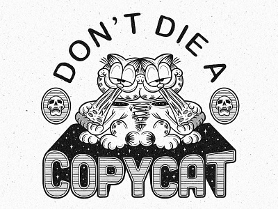 Don't Die a Copycat Lettering & Illustration design hand lettering handdrawn illustration lettering podcast procreate typography