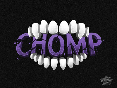 Chomp Illustration & Lettering for the Perspective Podcast art design hand lettering handdrawn illustration lettering podcast procreate typography