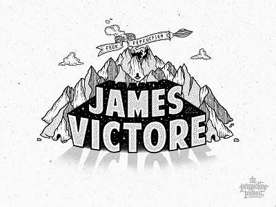 James Victore Podcast Illustration & Lettering art design hand lettering handdrawn illustration lettering podcast procreate typography