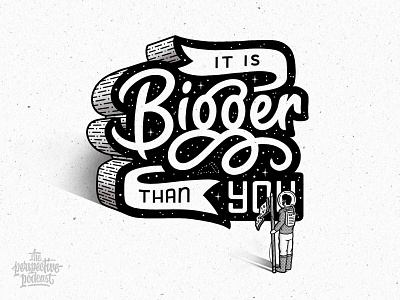 It's Bigger Than You Illustration & Lettering art design drawing hand lettering handdrawn illustration lettering podcast procreate typography