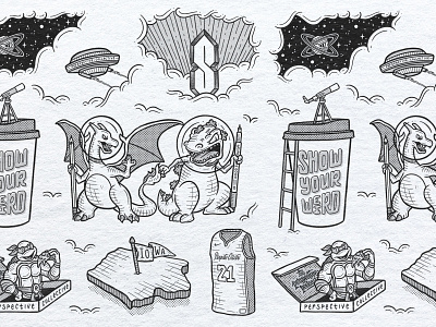 Show Your Weird Illustration Lettering Flash Sheet