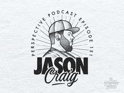 Jason Craig Portrait Illustration Podcast Art art design hand lettering handdrawn illustration lettering podcast procreate typography