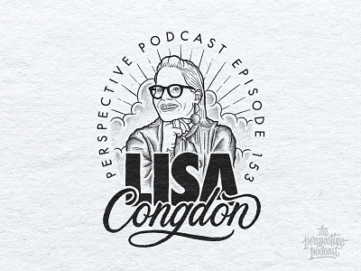 Lisa Congdon Portrait Illustration Podcast Art art design drawing hand lettering handdrawn illustration lettering podcast procreate typography