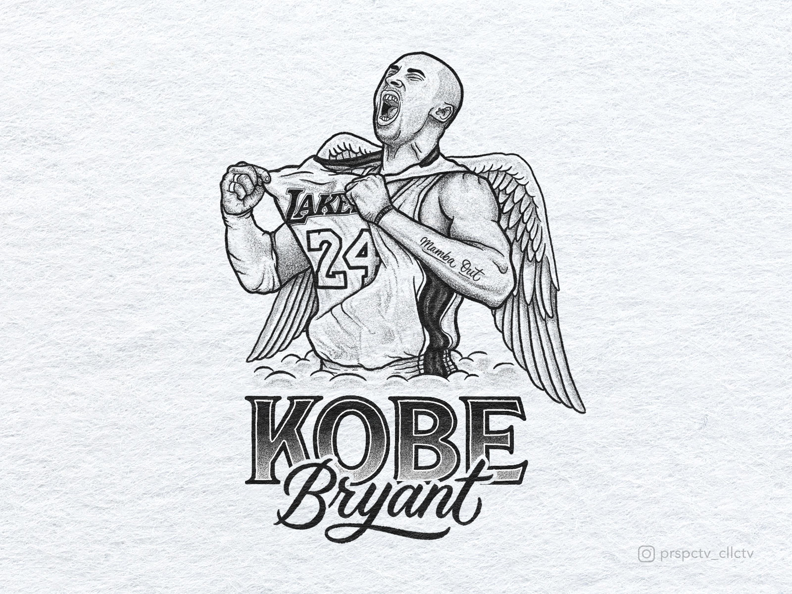 Kobe Bryant Black And White Clip Art