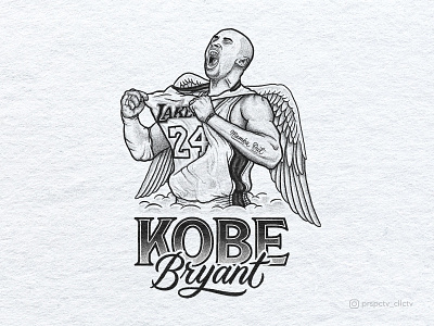 Kobe Bryant Tribute Portrait Illustration