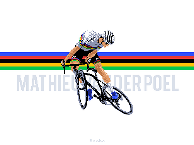 MVDP bicycle cycling cyclocross illustration mvdp pixel pixel art road cycling