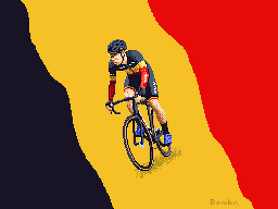 Pixel Sweeck 8bit belgium bicycle cx cycling cyclocross illustration pixel art pixelart road cycling