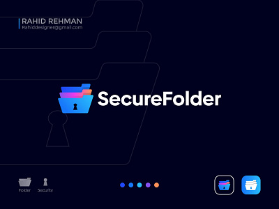 Safe Secure Folder Modern Logo Mark Concept