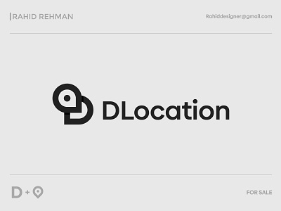 D Location logo (Location+D) Creative logomark.