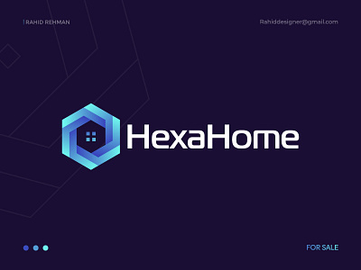 Hexa Smart Home logo ( Hexagon + Home ) Creative logomark. brand design brand identity branding h letter logo hexagon home logo house logo icon identity identity branding identity design logo logo design logo designer logo grid logotype modern logo smart home logo symbol trending design