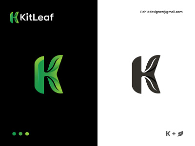 K Leaf logo ( K letter + Leaf ) Creative logomark. a b c d b e f g h i j k l m brand design brand identity branding identity identity branding identity design k leaf logo k logo k logo design leaf logo logo logo design logo designer n o p q r s t u v w x y z. nature logo organic logo plant logo symbol trending design