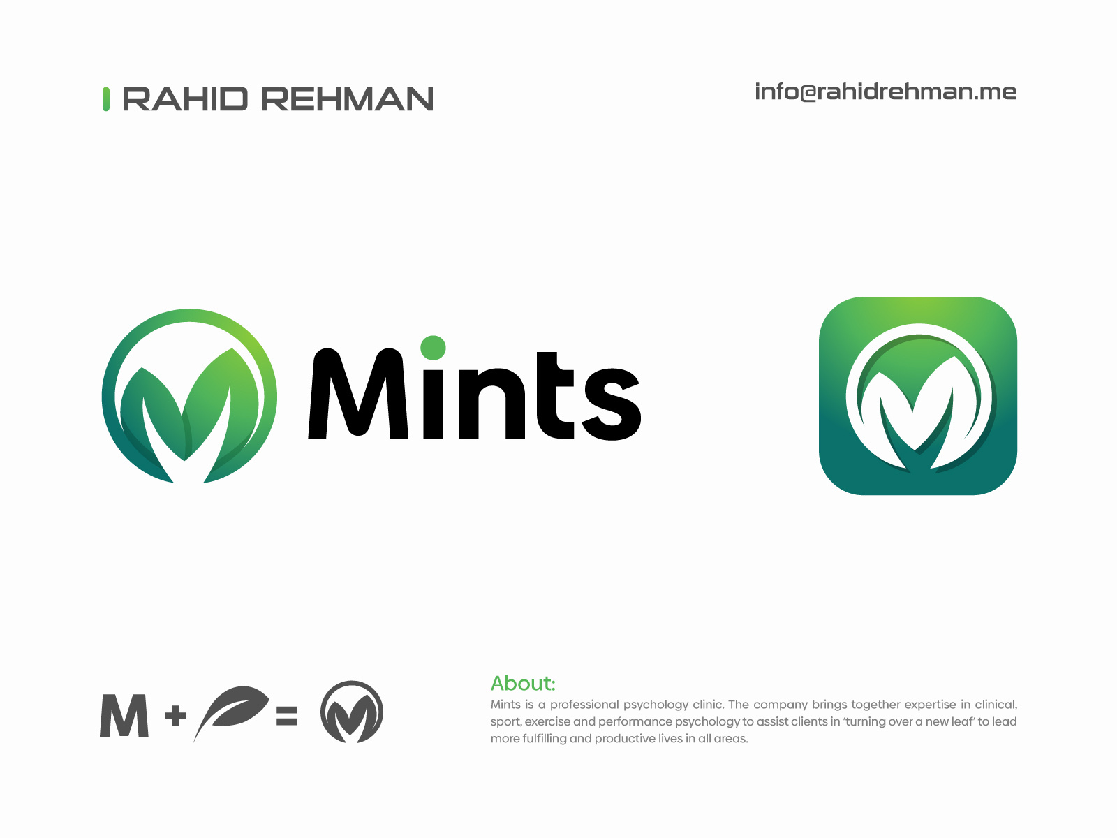Mints Organic Plant Logo by Rahid Rehman (Nesar) on Dribbble