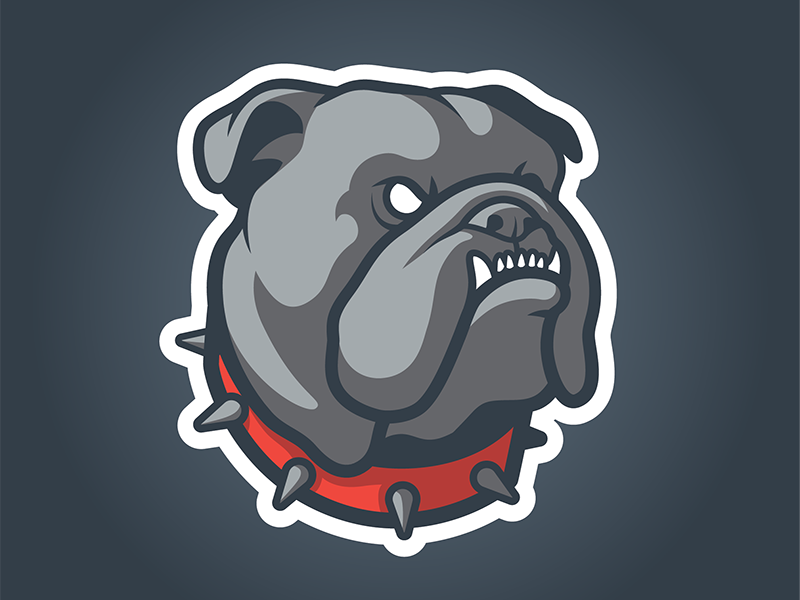 Bulldog logo by Ruth A. King on Dribbble