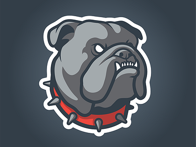 Bulldog logo bulldog sports vector