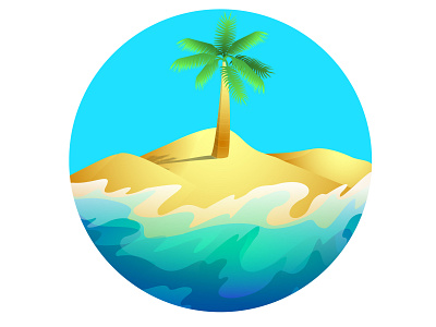 palm marble beach marble palm tree tropical island