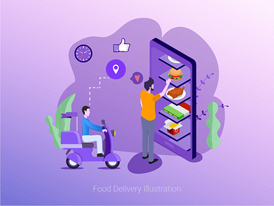 Food Delivery Illustration