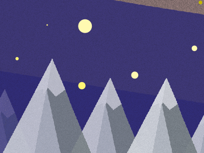 Updated Mountains addition minimal mountains night revision simple vector