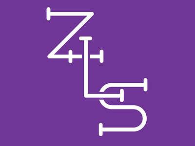 Zion Final Logo church cross l monogram monoline purple s type typography z