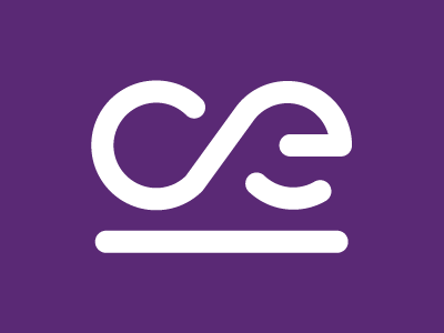 CE Logo - Polished up c e infinity monogram monoweight purple