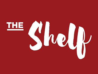 The Shelf branding foodshelf gotham logo script wordmark