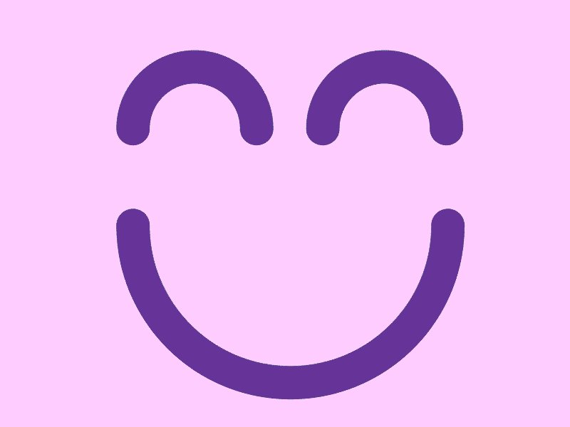 Winky branding cb identity purple smile wink